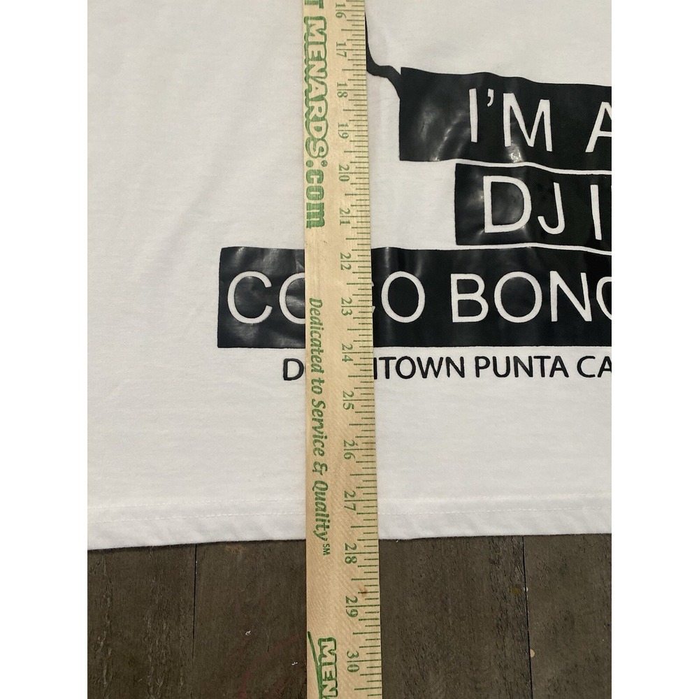 Coco Bongo TShirt Mens L White I'm A Dj In Coco Bongo Headphones Graphic - Picture 6 of 6